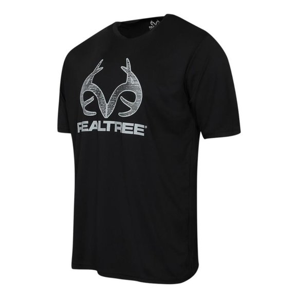 RealTree Men’s Poly T-shirt Black Sz M - Picture 5 of 11
